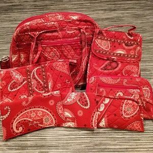 Vera Bradley Purse 7 Piece Set